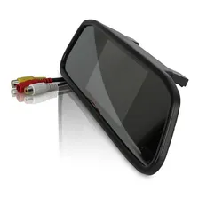 Kit Estacionamento Espelho Retrovisor Lcd Câmera Ré Noturna Foto mini 4