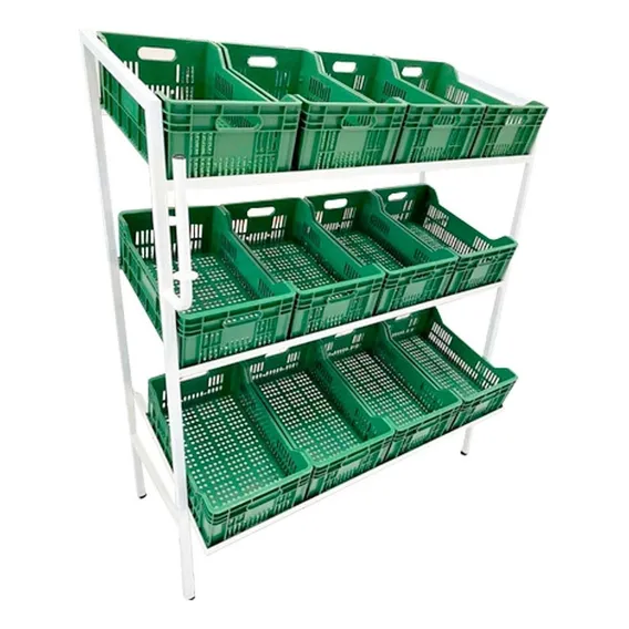 Kit Estante Gaveteiro Expositor Organizador Box + 12 Caixas Cor Branco/verde Foto 1