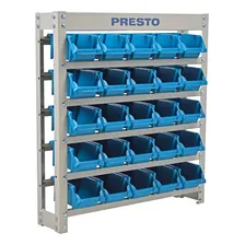Kit Estante Gaveteiro Organizador 25 Gavetas NÂș3 Azul Presto Foto mini 1