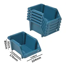 Kit Estante Gaveteiro Organizador 60/3 Box Caixa Azul Presto Foto mini 3