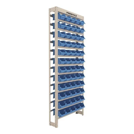 Kit Estante Gaveteiro Organizador Presto 60/3 Azul Foto 1