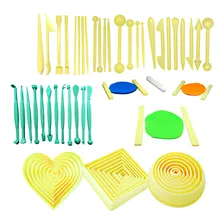 Kit Esteca Boleador Cortador Rolo Para Biscuit Artesanato Foto mini 1