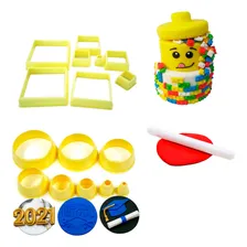 Kit Esteca Boleador Cortador Rolo Para Biscuit Artesanato Foto mini 2