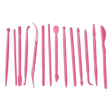 Kit Estecas 14 Pçs E 5 Estecas De Silicone Para Modelagem Foto mini 3