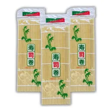 Kit Esteira De Bambu Para Sushi Mat Sudare X3 Foto  mini 1