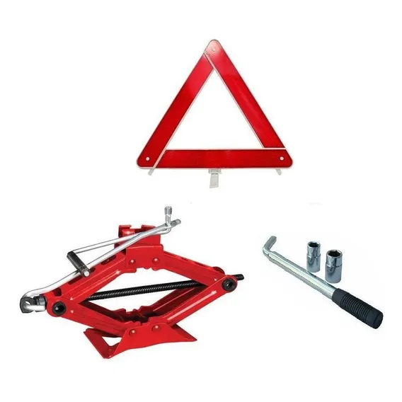 Kit Estepe Macaco Sanfona 1000 Kg + Chave Roda + Triangulo Foto 1
