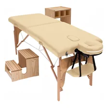Kit Estética Audrey Maca Portátil Start, Carrinho, Escadinha Cor Bege Foto mini 1
