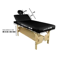 Kit Estética Maca Mesa Reclinavel 3 Posições Escada Carrinho Auxiliar em Z Cor Preta Foto mini 4