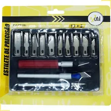 Kit Estilete Precisão 16 Pçs Tipo Bisturi Foto mini 1