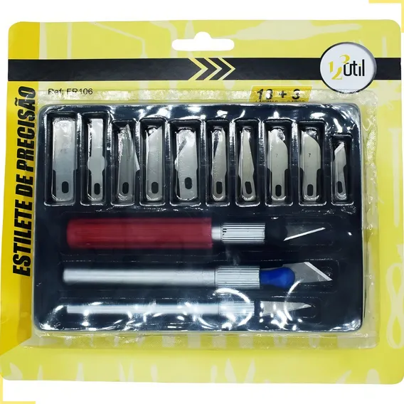 Kit Estilete Precisão 16 Pçs Tipo Bisturi Foto 1