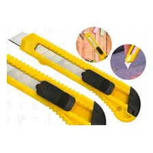 Kit Estilete Profissional Resistente Largo Brw + 10 Lâminas Foto mini 4