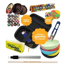 Kit Estojo Completo Seda Vidro Dichavador Tesoura Cuia Pilão Foto  mini 1