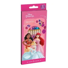 Kit Estojo Escolar Duplo Original Princesas + Lápis De Cor Foto mini  3