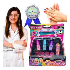 Kit Estojo Manicure De Brinquedo Infantil Aprovado Anvisa Foto  mini 1