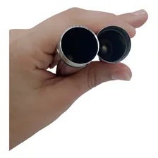 Kit Estojo Porta Charuto E Bebida Em Couro E Metal Cor Marrom Foto mini 4