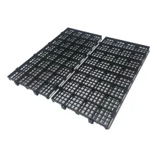 Kit Estrado Plástico Estrado Plástico Pallet Plástico 50pçs Cor Preto Foto mini 1