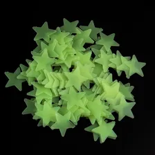 Kit Estrela Fluorescente Adesivo Decoração Teto Verde Foto mini 3