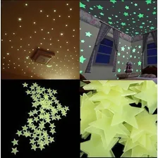 Kit Estrela Fluorescente Adesivo Decoração Teto Verde Foto mini 2