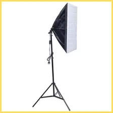Kit Estúdio Iluminação Fotográfica Tripé E Softbox 50x70 Foto mini 1