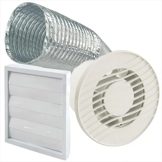 Kit Exaustor Renovador Banheiro E Ambientes - 100mm Bivolt Foto 1
