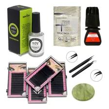 Kit Extensão CÃlios Pinças + Removedor+ Cola Elite + Brinde Foto mini 1