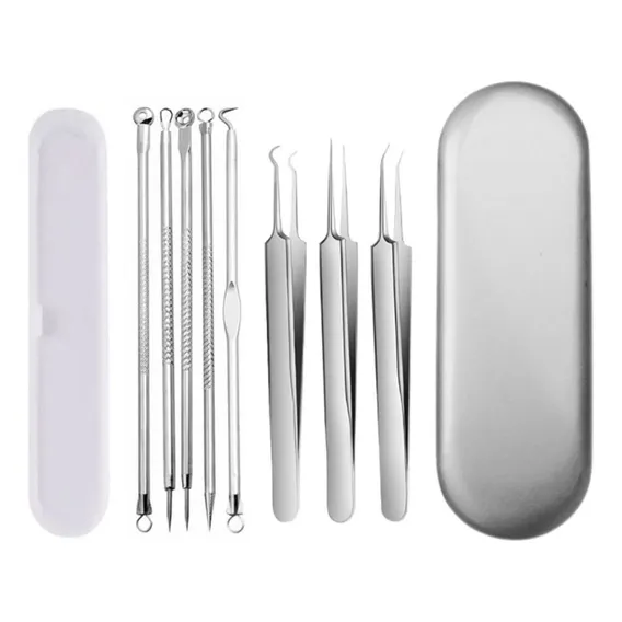 Kit Extrator Removedor De Cravo Espinhas Acne 7 Pinças Foto 1