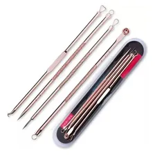 Kit Extrator Removedor De Cravos E Espinhas Estojo C/ 4 Und Foto  mini 1