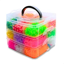 Kit Fabrica Maleta De Elásticos Pulseiras Infantil Foto mini 1