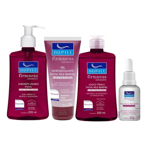 Kit Facial Nupill Firmness Intensive Nano Niacinamida C/4 Foto 1