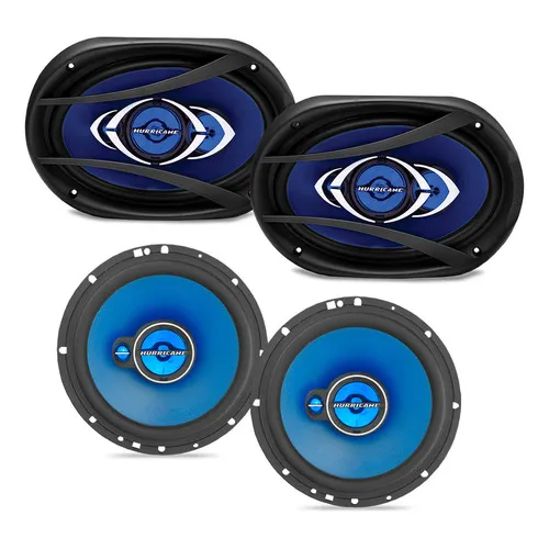 Kit Fácil Falante 6x9 Pol + 6 Pol 280w Linha Class Hurricane Foto 1