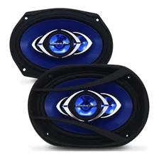 Kit Fácil Falante Hurricane 6 + 6x9 280w Rms Prático Som Cor Azul Foto mini 3