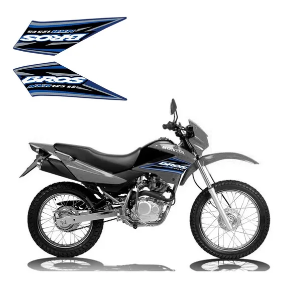 Kit Faixa Adesivo Bros Nxr 125 Es Azul 2005 Foto 1