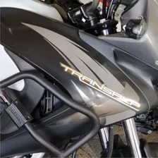 Kit Faixa Adesivo Honda Transalp Xl 700v - 2014 - Branca Foto mini  3