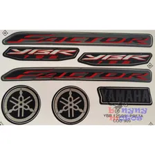 Kit Faixa Adesivo Yamaha Ybr Factor 125 Preta 2009 Foto mini 4