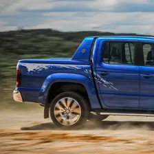 Kit Faixa Amarok Adesivo Lateral Decorativo Personalizado Cor Cinza Foto mini  2