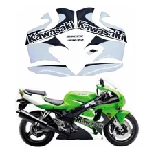 Kit Faixa Emblema Adesivo Kawasaki Ninja Zx7r 2001 Zx 7r Foto mini 1