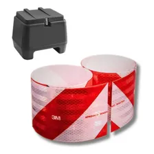 Kit Faixa Fita Refletiva Baú Caixote 1,5m Moto 