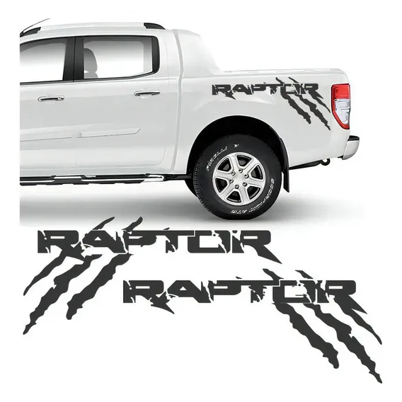 Kit Faixa Ford Ranger Raptor 2013/19 Adesivo Lateral Grafite Foto 1