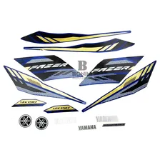 Kit Faixa Jogo Adesivo Fazer 150 Sed 2016 Azul Foto mini 1