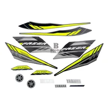 Kit Faixa Jogo Adesivo Fazer 150 Sed 2016 Preta Foto  mini 1