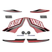 Kit Faixa Jogo Adesivo Fazer 250 Blue Flex 2015 Vermelha Foto  mini 1