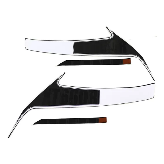 Kit Faixa Jogo Adesivos Xt 660r 2010 2012 Preta Emblemas Foto 1