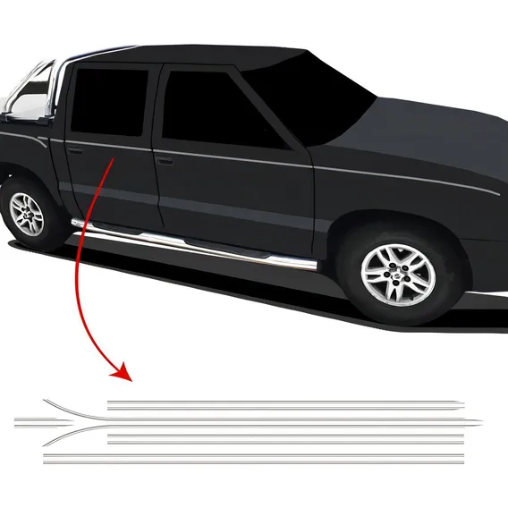 Kit Faixa Lateral S10 Executive 2007/2008 Cabine Dupla Foto 1