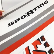 Kit Faixa Lateral Uno Sporting 2017 Adesivo Portas Foto mini 2
