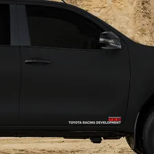 Kit Faixa Toyota Hilux Racing Development Cinza Foto mini 2