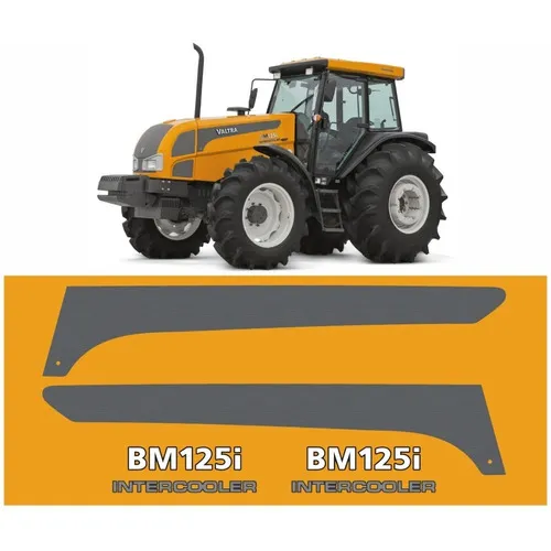 Kit Faixas Adesivas Compatível Trator Valtra Bm125i Comp Foto 1
