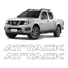 Kit Faixas/ Adesivos Attack Nissan Frontier 2013 Grafite Foto  mini 1