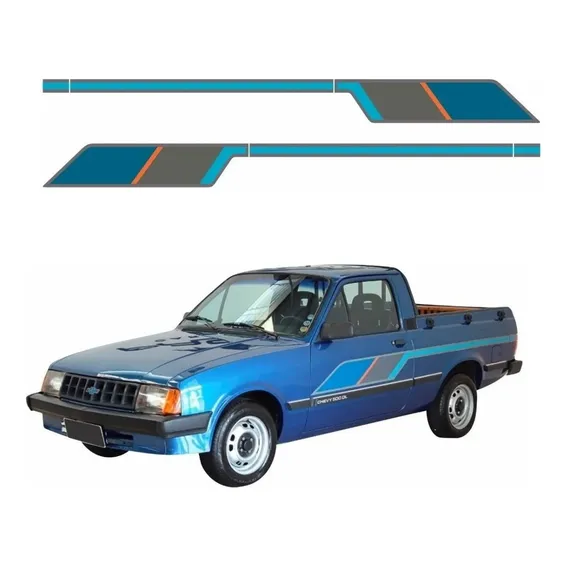 Kit Faixas Adesivos Para Chevrolet Chevy 1991 17343 Foto 1