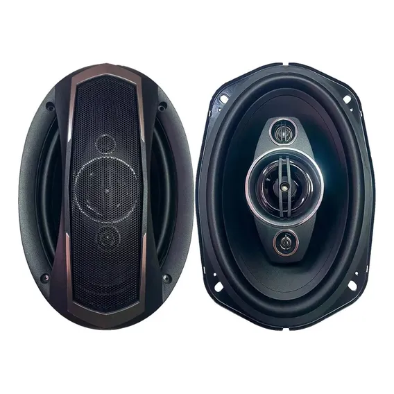 Kit Falante Quadriaxial 6x9 100w Rms High End Alta Medio Par Cor Preto Foto 1