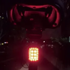Kit Farol E Lanterna Traseira Bike 6 Leds Recarregável Usb Foto mini  2